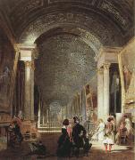 Patrick Henry Bruce view of the grande galerie of the louvre France oil painting artist